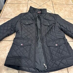 Black Quilted Tommy Hilfiger Winter Jacket